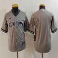 Youth Nike New York Yankees gray majestic baseball Jersey 01