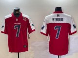 Houston Texans C.J. Stroud Nike Red white Alternate Vapor F.U.S.E. Limited Jersey 01