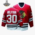 Chicago Blackhawks 30# BELFOUR Red NHL Jerseys