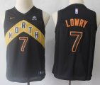 Youth Nike Toronto Raptors #7 Kyle Lowry black NBA Jerseys-S8