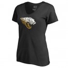 Women's Jacksonville Jaguars Pro Line by Fanatics Branded Black Gradient Logo T-Shirt