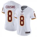 Women Washington Redskins #8 Kirk Cousins Nike white Color Rush Limited Jersey