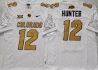 Colorado Buffaloes #12 Travis Hunter White College Football Jersey-PNS