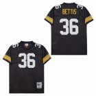 Pittsburgh Steelers #36 Jerome Bettis black throwback nfl Jersey-SG