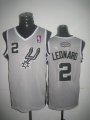 Adidas San Antonio Spurs LEONARD 2 gray NBA Jerseys