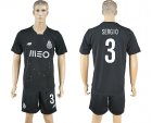 2016-2017 Oporto Club SERGIO #3 black soccer jersey away