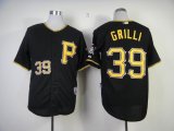 Pittsburgh Pirates GRILLI 39# black MLB throwback Jerseys