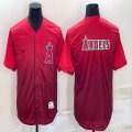 Nike Los Angeles Angels blank red majestic baseball jerseys 04