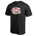 Men's Montreal Canadiens Black Banner Wave T-Shirt