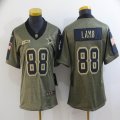 Women Nike Cowboys #88 CeeDee Lamb green 2021 Salute to Service Limited Jersey