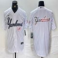 Nike New York Yankees blank white MLB baseball Jersey Joint name -BD 05