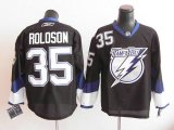 Tampa Bay Lightning #35 Dwayne Roloson Black NHL Jerseys