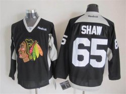 2015 Reebok Chicago Blackhawks Andrew Shaw 65# black Ice hockey Jerseys