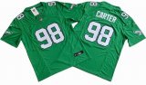 Philadelphia Eagles 98# Jalen Carter Green Nike Vapor F.U.S.E. Limited Jersey