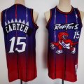 Toronto Raptors #15 Vince Carter Purple red throwback NBA Jersey-CY