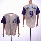 Arizona Diamondbacks #9Matt Williams beige throwback Baseball Jersey