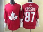 Canada 2016 World Cup #87 Sidney Crosby red Hockey jerseys