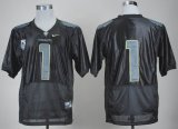 Nike Oregon Ducks No.#1 Fan Black Pro Combat Pac-12 College Football Jersey