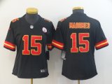 Women Nike Kansas City Chiefs #15 Patrick Mahomes black Color Rush Limited Jerseys