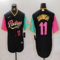 Nike San Diego Padres #11 Yu Darvish black green pink majestic mlb Jerseys 03