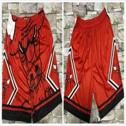 Chicago Bulls red nba shorts with pockets -TY