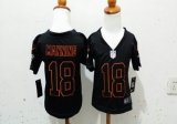 Nike Denver Broncos 18 Manning fashion black nfl children jerseys