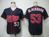 MLB Jerseys Minnesota Twins 53 Blackburn Dark Blue