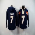 Denver Broncos #7 John Elway dark blue nfl Hooded Sweatshirt