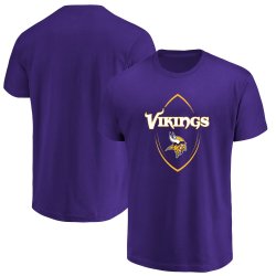 Minnesota Vikings Majestic Maximized Crew Neck T-Shirt â€“ Purple