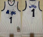 Orlando Magic #1 Tracy Mcgrady white Throwback basketball jersey-XD