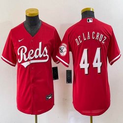 Youth Nike Cincinnati Reds #44 Elly De La Cruz red majestic baseball jerseys -BD 03