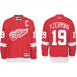 NHL Detroit Red Wings #19 Steve Yzerman Red Jersey