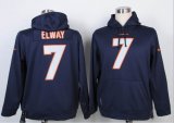 Nike Denver Broncos #7 John Elway blue nfl Hooded Sweatshirt