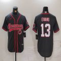 Nike Buccaneers #13 Mike Evans black baseball jersey Joint name-BD