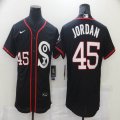 Nike Chicago White Sox #45 Michael Jordan black baseball mlb Jersey-BD