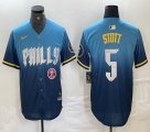 Nike Philadelphia Phillies #5 Bryson Stott skyblue majestic baseball jersey city version-BD 04