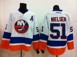 Reebok New York Islanders 51# Frans Nielsen white Ice hockey Jersey