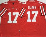 Ohio State Buckeyes #17 Olave red Limited Nike Football Jersey