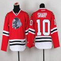 Youth Reebok Chicago Blackhawks Patrick Sharp #10 red ice hockey Jerseys(1)