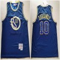 Golden State Warriors #10 Tim Hardaway throwback blue NBA basketball jersey