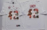 Alabama Crimson Tide #42 Eddie Lacy White college football jersey(1)