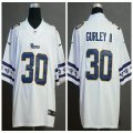 Nike Rams #30 Todd Gurley II white Color Rush Limited Jersey with Sleeve label