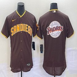 Nike San Diego Padres blank brown Flexbase Authentic Collection Jersey big logo