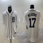 Nike Detroit Tigers #17 Parkes Meadows white majestic baseball jerseys