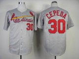 2014 St. Louis Cardinals #30 Orlando Cepeda throwback Grey MLB jerseys