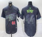 Nike Tampa Bay Rays #44 Pepiot black majestic baseball jersey city version 02