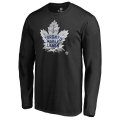 Men's Toronto Maple Leafs Fanatics Branded Black Midnight Mascot Long Sleeve T-Shirt