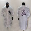 Nike Yankees blank white MLB baseball Jersey -BD 08