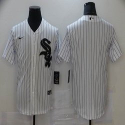 Nike Chicago White Sox blank white majestic baseball Jersey-BD