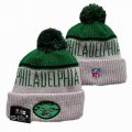 2024 Philadelphia Eagles gray green NFL Sports Cuffed Knit Hats 02